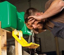 Emergency eye-face, body wash, safety showers, drinking water fountains