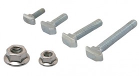 Inner slot connectors for aluminium profile