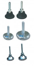 Levelling foot for constructions from aluminium profile