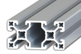 Stačiakampis sustiprintas aliuminio profilis S10 40x80 mm