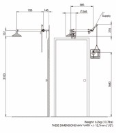 8162HCPR AXION Emergency shower sketch