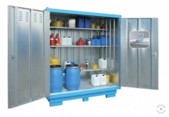 Container uninsulated warehouses for chemicals