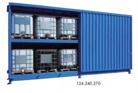 WSC container warehouses for storage of KTC - IBC containers