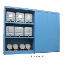 WSC container storage with thermal insulation for vertical and horizontal storage