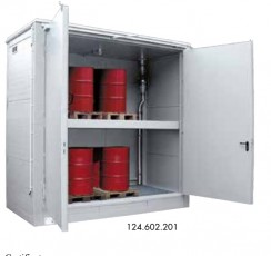 Fire resistant container two level warehouse F90 with two side door