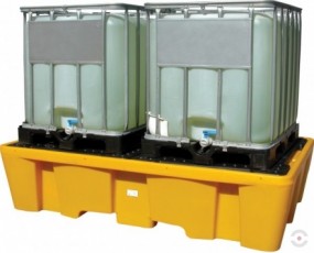 MEGA polyethylene baths for collecting chemical spills from IBC-KTC containers