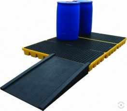 112 L yellow spill collecting tray LOW