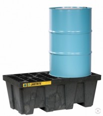 250 L black polyethylene pallet bath MEDIUM ECO 100 for chemical penetration