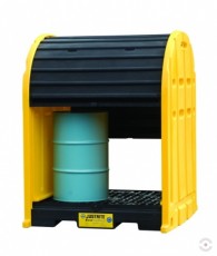 Lockable Workstation MINI WAREHOUSE, 2 barrels