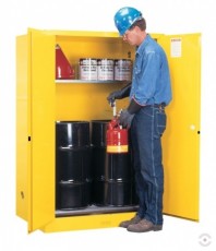 Safe cabinets for barrels