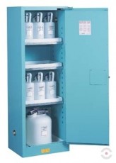 Steel, narrow 83 L, self-closing cabinet for corrosive materials