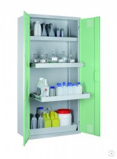 Safe 1950x950x500 mm, gray cabinet for toxic materials