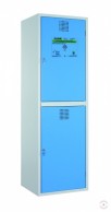 Two-compartment, 1935x600x570 mm safe cabinet for toxic materials