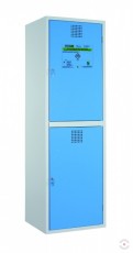 Two-compartment, 1935x600x570 mm safe cabinet for toxic materials