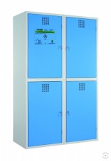 Safe 1935x1200x570 mm, 4 compartment cabinet for toxic materials