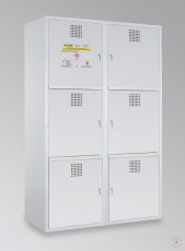 Safe 1935x1200x570 mm, 6 module cabinet for toxic materials