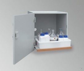 Safe cabinet for alkali and acids, gray, 600x600x570 mm