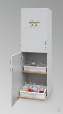 Safe cabinet for alkalis and acids with pull-out shelves, 1935x600x600mm