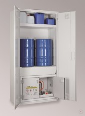 Combined fire-safe cabinet 950-2FASSiB30 2x60 L for barrels