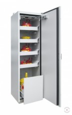 90 min fire safe, 1 door, 4 shelves, with drawer, cabinet 90-600 VS4ES