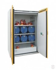 90 min fire resistant 2 door cabinet for 6x60 L barrels FAS 90-1550-660