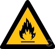 Fire hazard sign