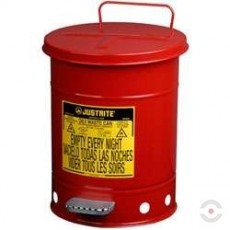 80 L safe, steel SoundGARD oil waste container with pedal