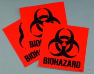 Biohazard etikečių lipdukai