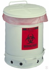 34 L BIOHOAZARD pedal container for hazardous bio-waste