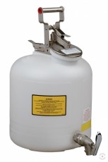 19 L safe, white container, with tap, for used fluids