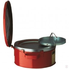 Safe 4 L steel container for washing small parts