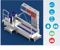 Q tipo šoninio išėjimo higienos šliuzas su padų, aulų plovimu 550803P ir rankų plovimu,dezinfekcija 551415_1