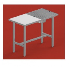 Nerūdijančio plieno darbo stalas žarnų tvarkymui, mod. 130301-130303