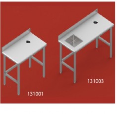 Specialūs nerūdijančio plieno stalai vaisių ir dažovių gamybai, mod. 131001-131004