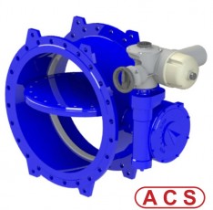 VP4248-U04 Dviguba ekscentrinė drugelinė sklendė TECWAT, PN16, sausu velenu, su Auma elektrine pavara