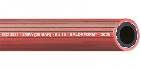 3255 Saldaform Red žarna acetilenui suvirinimo operacijoms