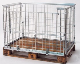 G8-type pallet dimensions galvanized wire containers