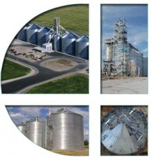 Bulk materials storage silos