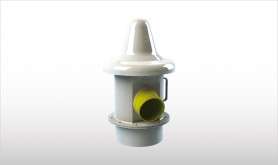 VHS-C membrane pressure relief valve to bulk material bunkers