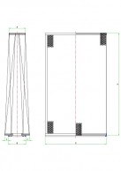 Panel trapezoidal filter elements