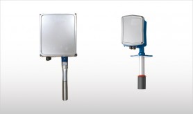 Continuous level measuring system to silos