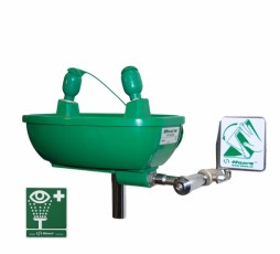 The wall-mounted emergency eye wash fountain: Mod. 7100B