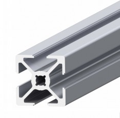 Square aluminium profile SLOT6 25x25 mm