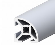 Radiused aluminium profile SLOT6 20x20mm