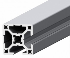 Square closed industrial aluminum profile SLOT8 30x30 mm