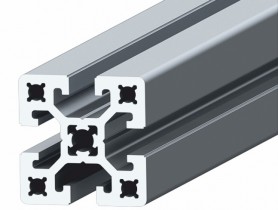 Kvadratinis pramoninis sustiprintas aliuminio profilis SLOT8 40x40 mm