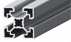 Kvadratinis palengvintas aliuminio profilis SLOT10 40x40 mm