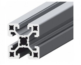 Square reinforced aluminum profile SLOT10 40x40mm