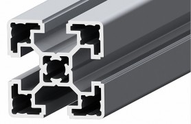 Kvadratinis palengvintas aliuminio profilis SLOT10 45x45 mm