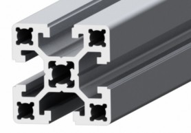 Kvadratinis sustiprintas aliuminio profilis SLOT10 45x45 mm